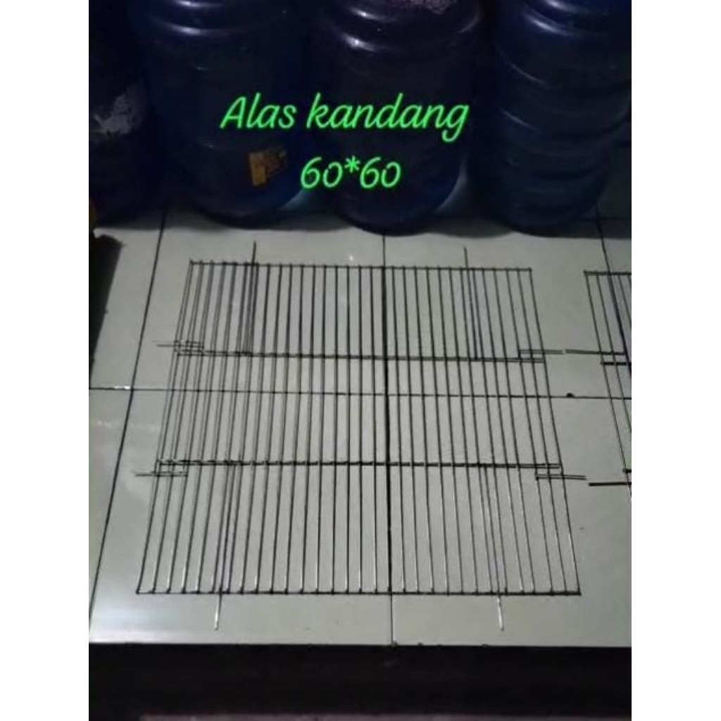 alas kandang Galvanis 60x60