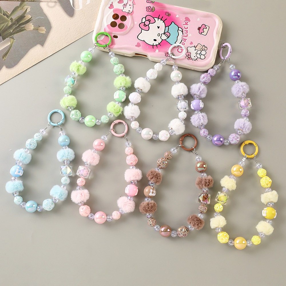 tali gantungan hp bulu | strap hp | gantungan tas for girl gift 0002