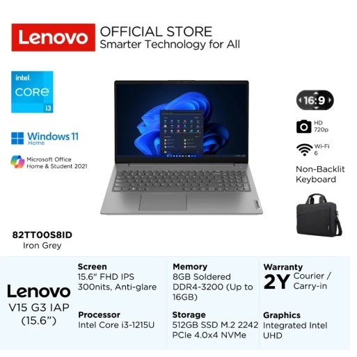 Lenovo V15 G3 IAP S8ID i3 8GB 512GB Garansi Resmi