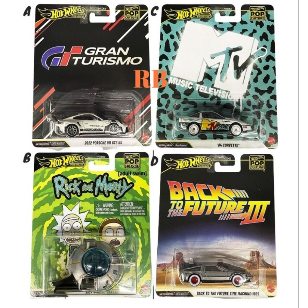 Hotwheels Premium Set Pop Culture