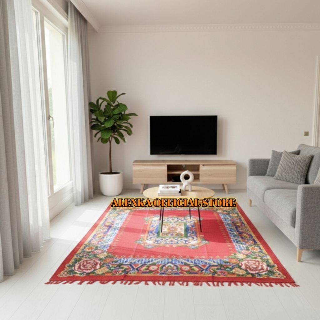 Karpet jumbo permadani modern rumbai tebal dan empuk