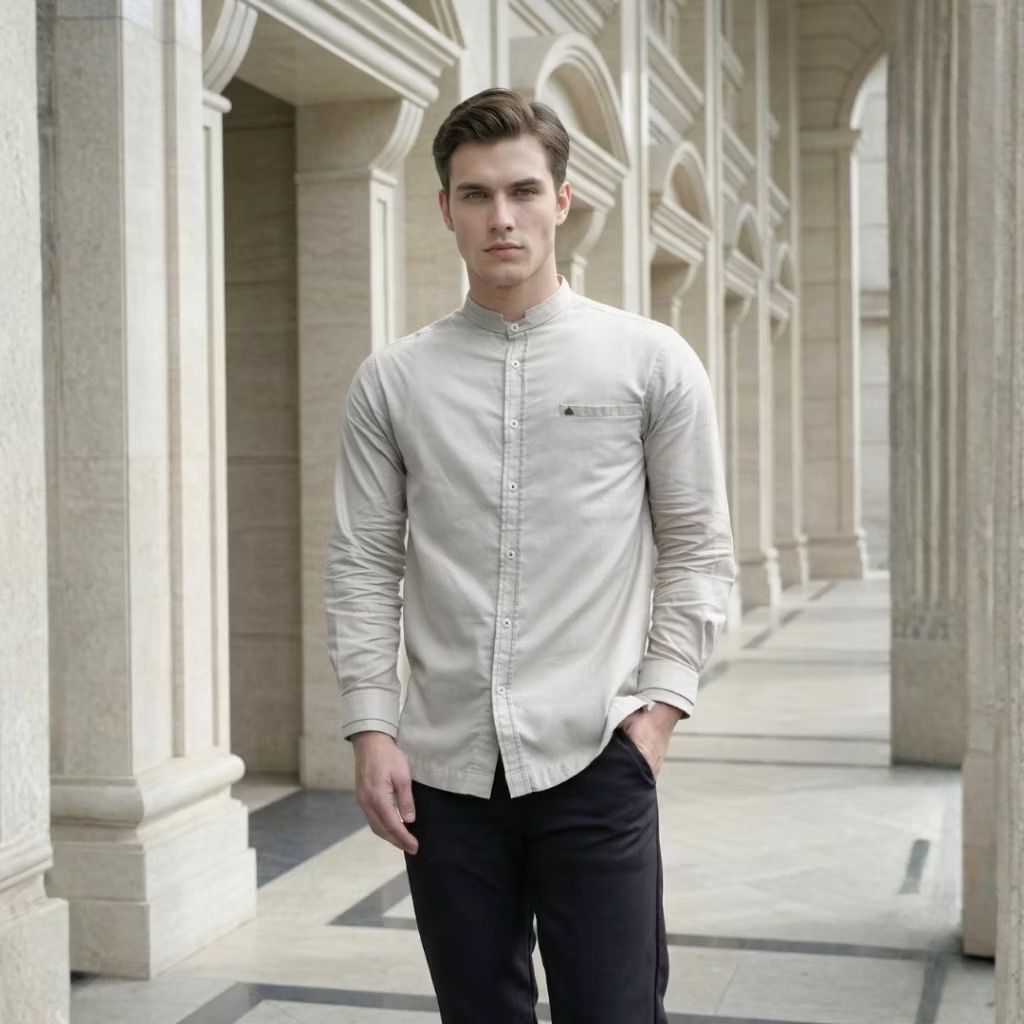 Shafira - Adrien Menswear | Baju Koko Atasan Tangan Panjang Pria