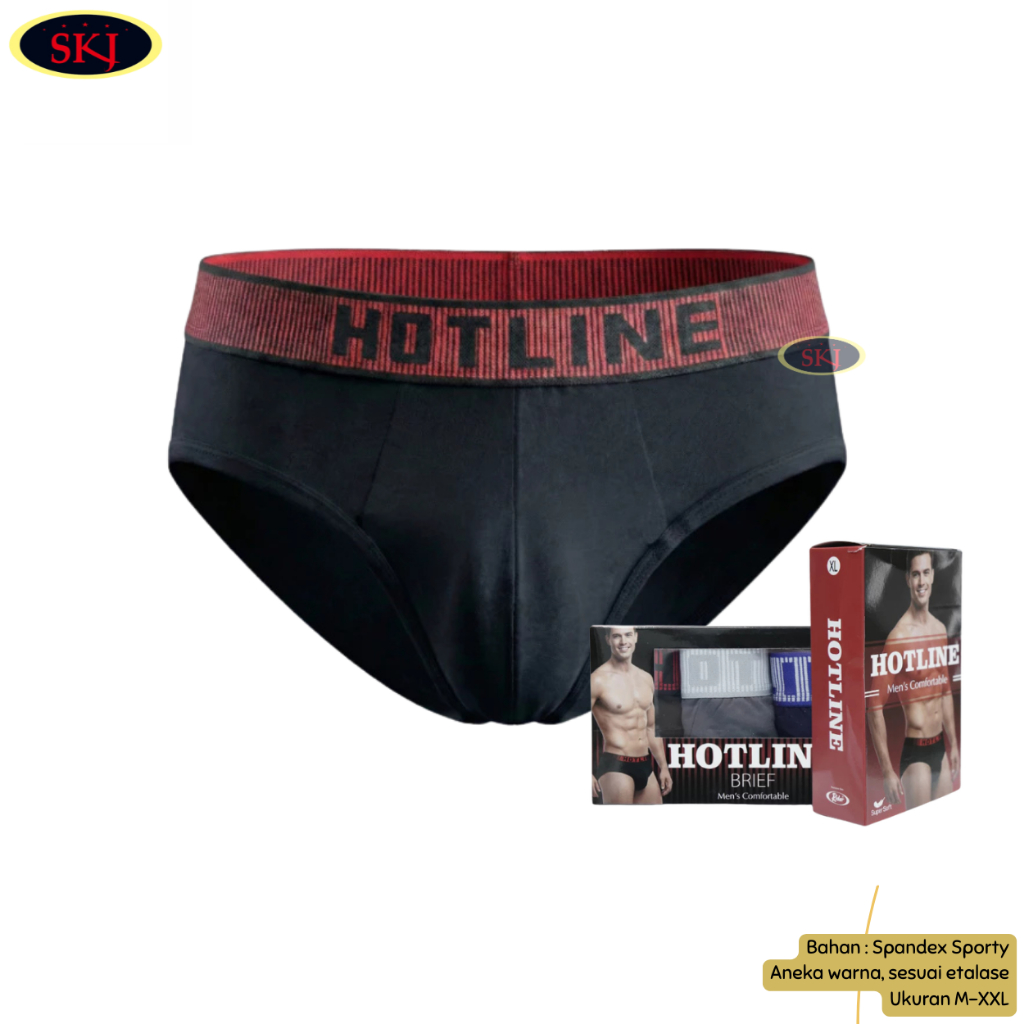 [ISI 3] Celana Dalam Pria HOTLINE 883 Ukuran M-XXL / Pakaian Dalam Pria