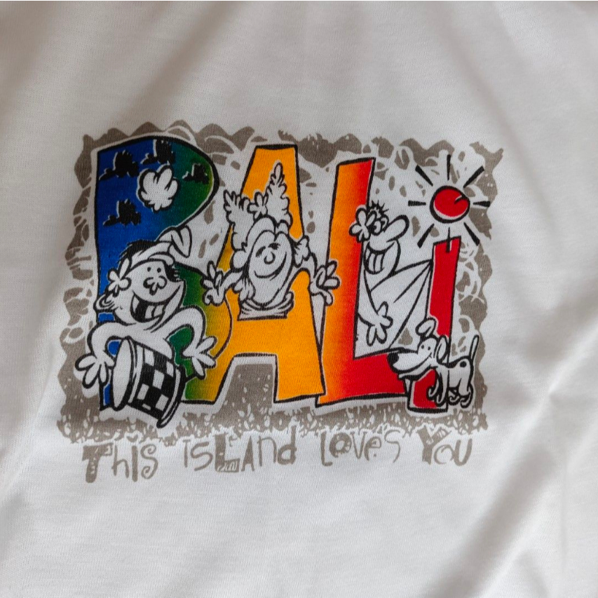 Kaos Oblong Anak Bali Putih