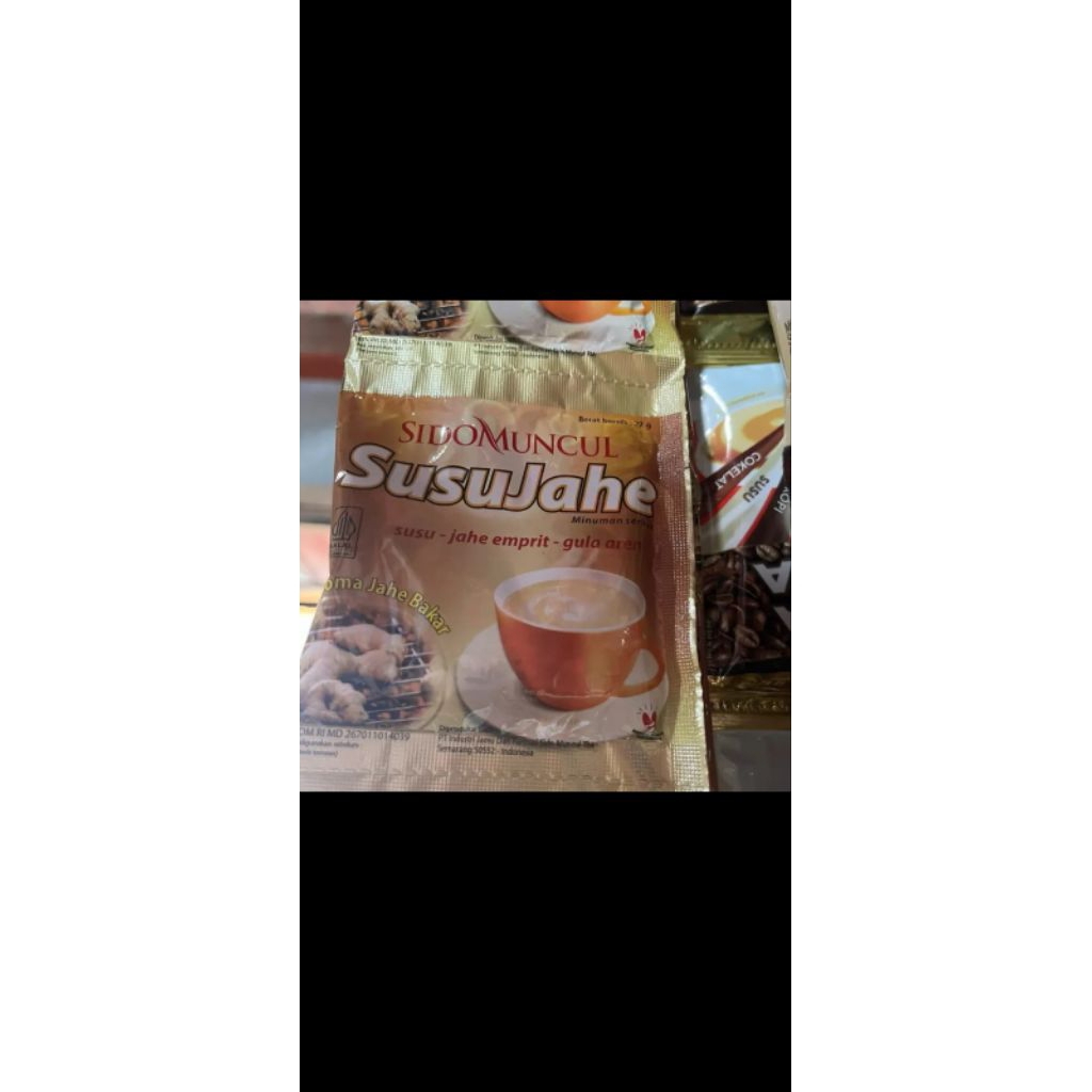 10 Sachet Susu Jahe Sidomuncul - Rasa Vanila & Coklat, Menghangatkan Tubuh