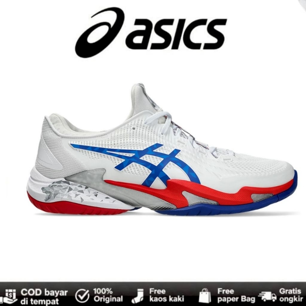 Sepatu Tennis ASICS Court Ff 3 Novak 'White Asics Blue