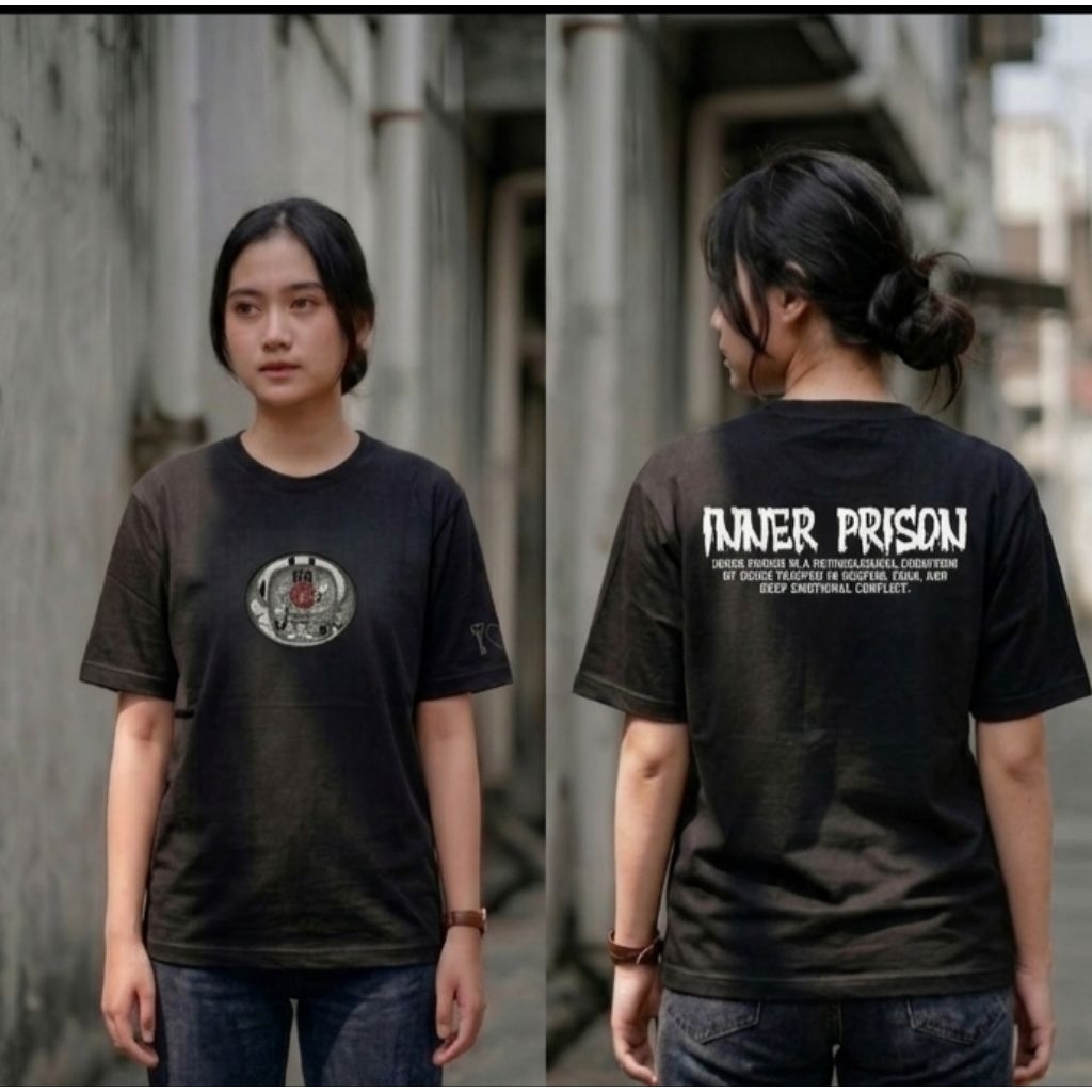 penjara batin kaos  premium pria wanita bahan cotton combade