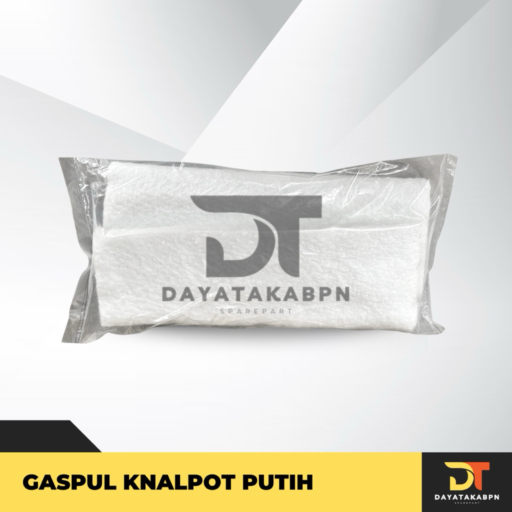 Gaspul Knalpot Putih (Glasswool)