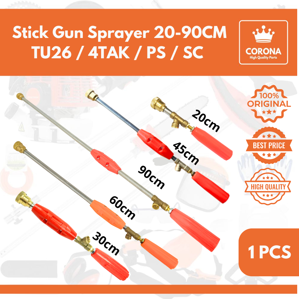 Stick Power Sprayer Elektrik Sanchin SC20 SC30 Kuningan Stik 60cm 90cm Semprot Air Cuci Mobil Motor 