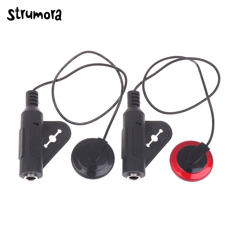 STRUMORA Pickup Gitar Akustik Pickup Kontak Piezo untuk Gitar Ukulele Biola, Mandolin, Banjo, Kalimb