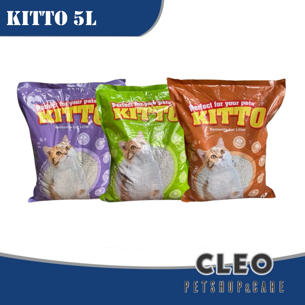 Pasir Kucing Gumpal Wangi Kitto 5 Litter Cat Sands