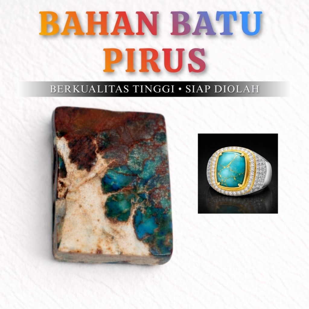 BAHAN BATU CINCIN PERMATA PIRUS