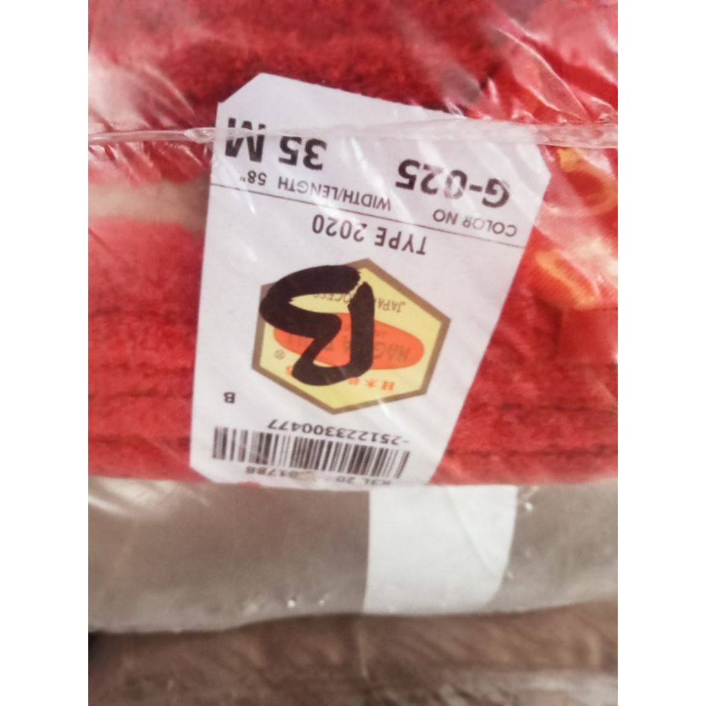 Kain Nagata Drill kode merah bata