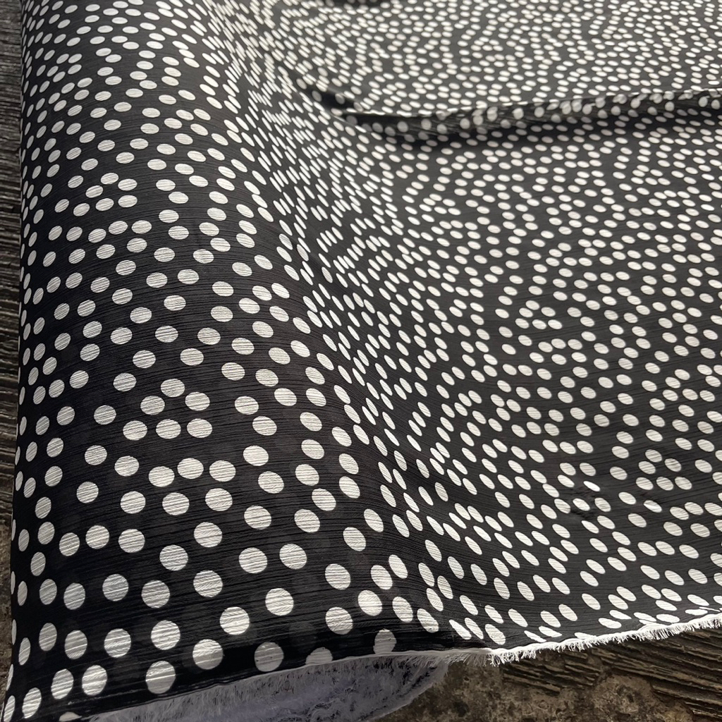kain ceruti polkadot - ceruti impor - Sifon ceruty | harga per 0,5 m