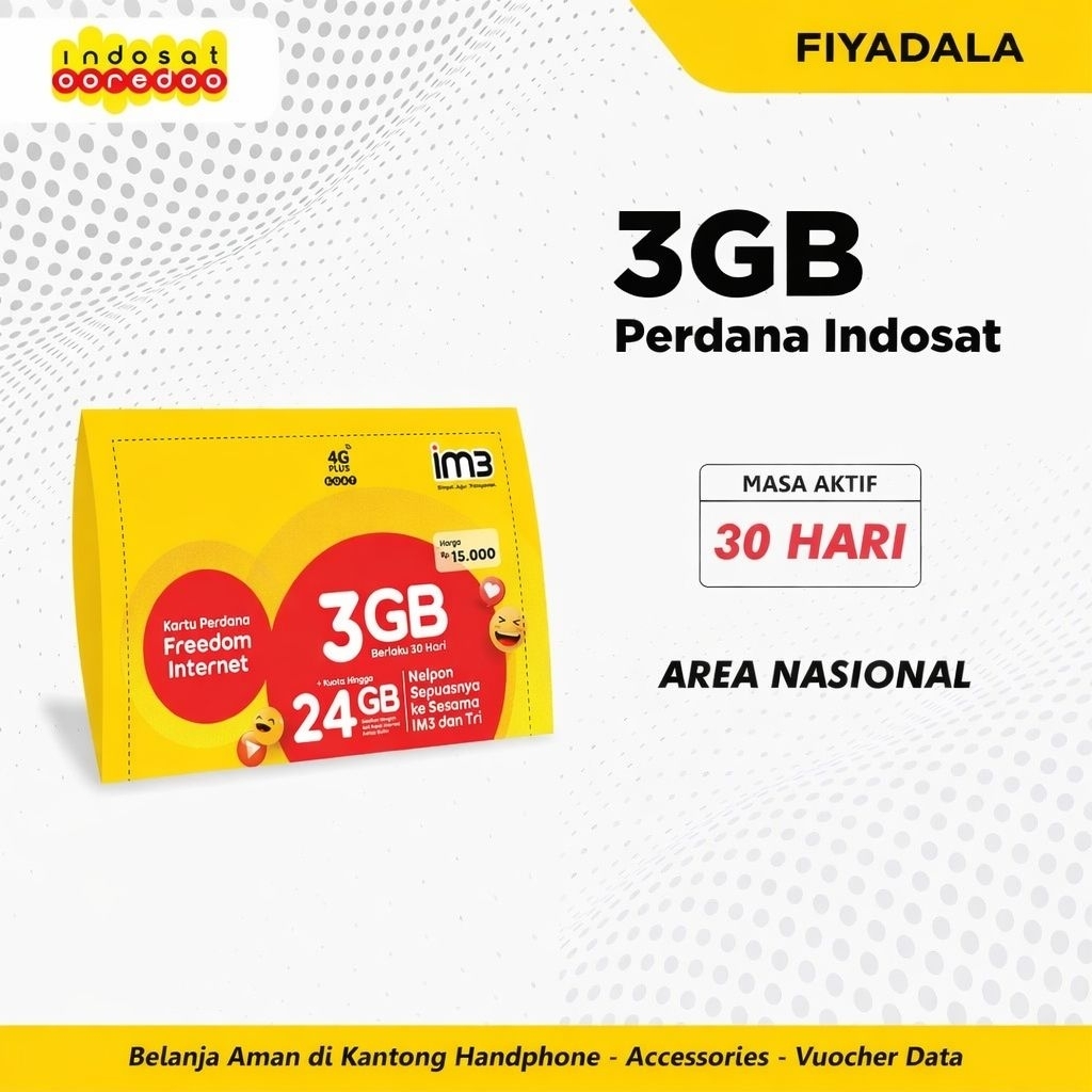 Kartu Perdana Indosat Siap pakai (SEGEL)