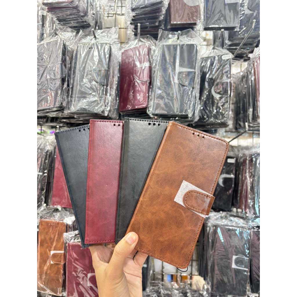Leather Flip Case Redmi 12 / Redmi 12C / Redmi 13 / Redmi 14C / Redmi 15C FLIP WALET