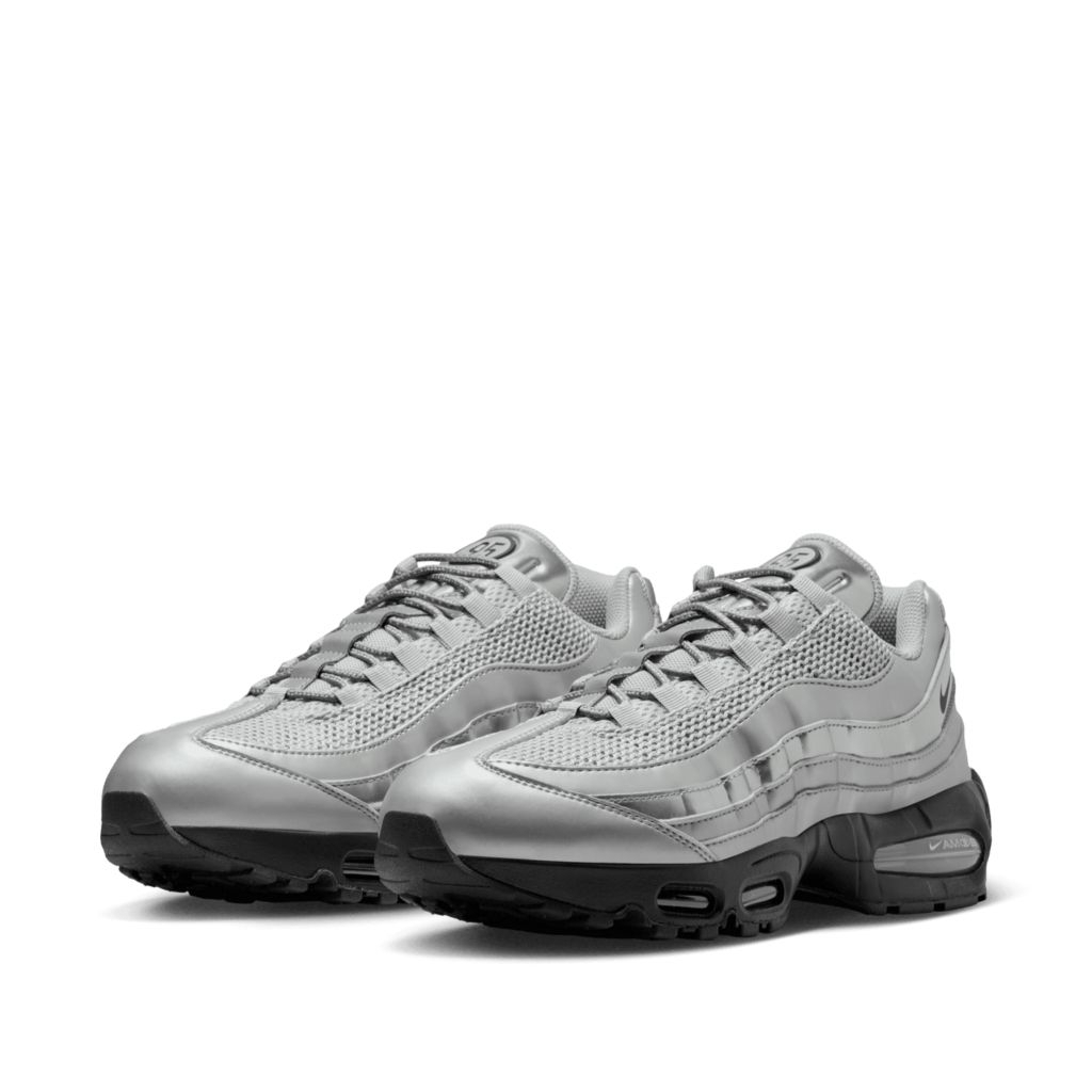 Nike Air Max 95 Big Bubble SE Metallic Silver Black - Men Shoes Original