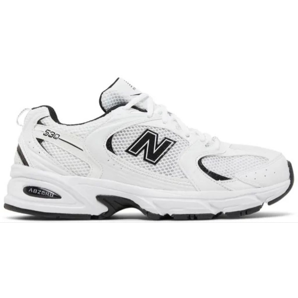 Sepatu NB 530 White Black SKU MR530EWB