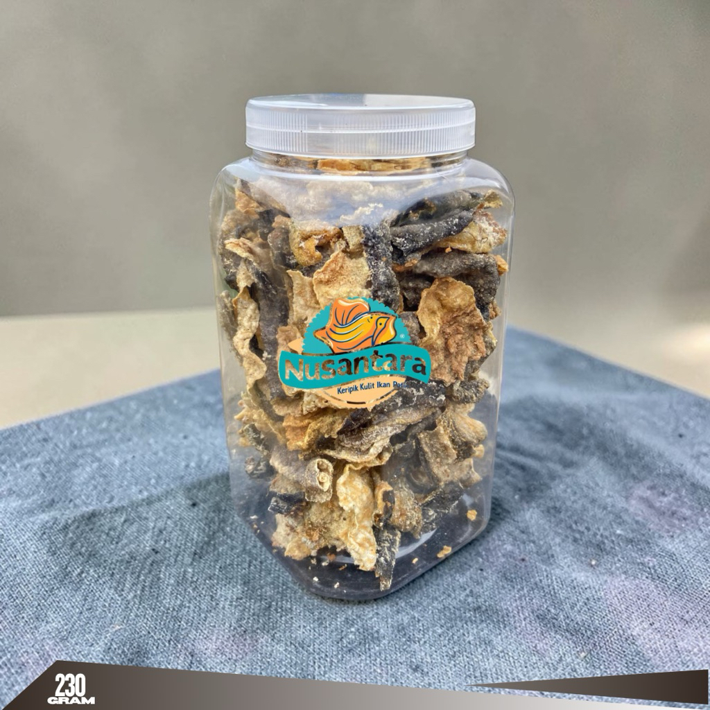 Kerupuk Kulit Ikan Patin 230gr Original Fish Skin Crispy Ikan Patin