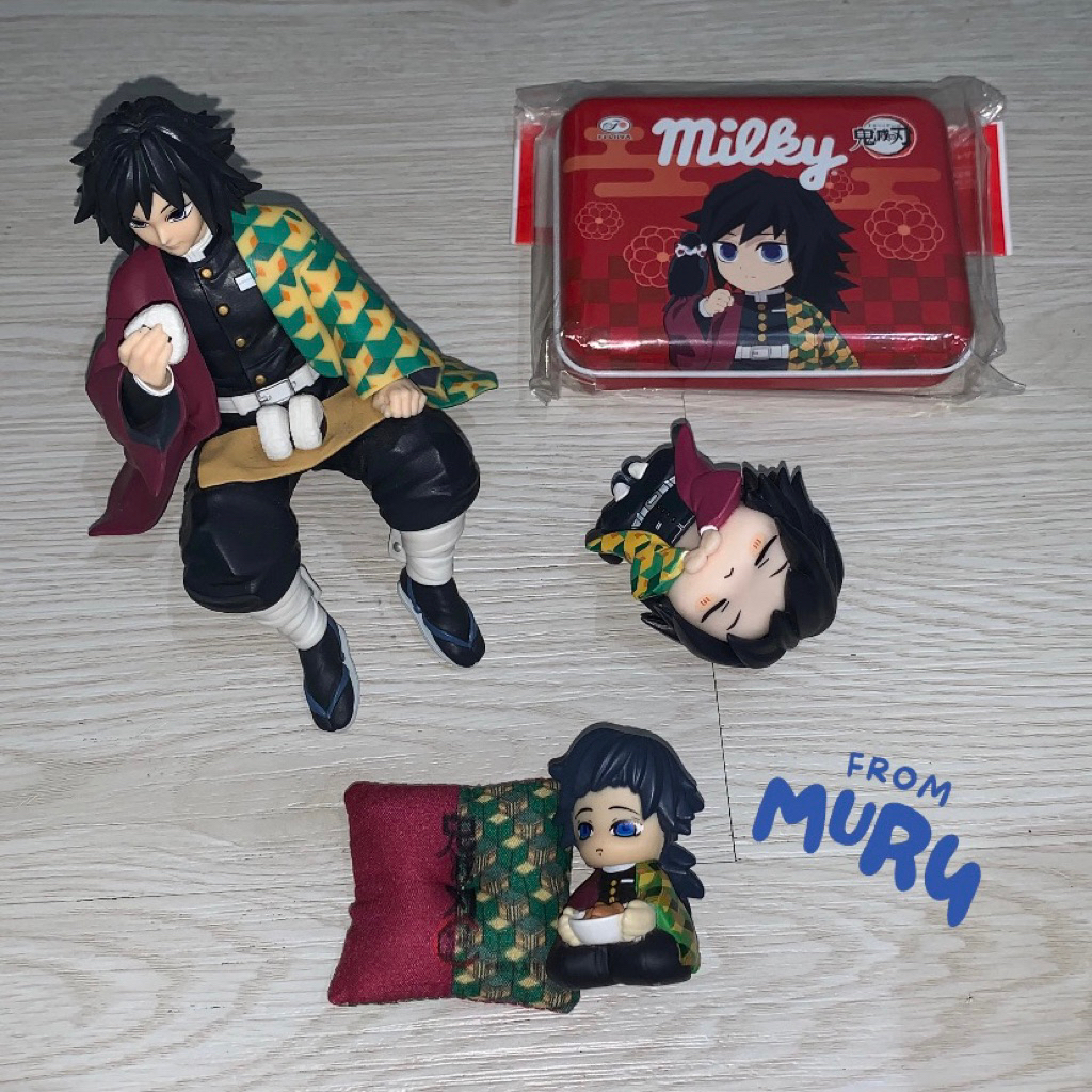 Figure Tomioka Giyu Demon Slayer | Kimetsu no Yaiba | Ohiruneko Chokonose Onigiri Mini Figurine Tinc