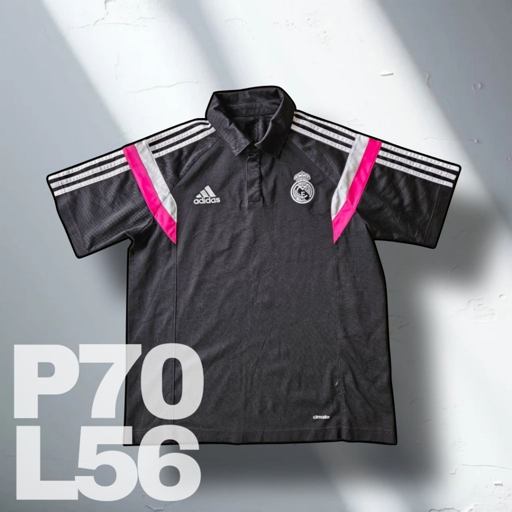 REAL MADRID 2014-15 POLO SHIRT ADIDAS M37207 JERSEY SPAIN SOCCER