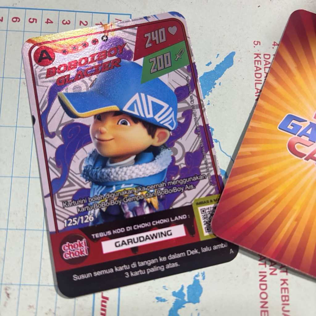 Kartu Boboiboy-Choki Choki Hologram Galxy Card