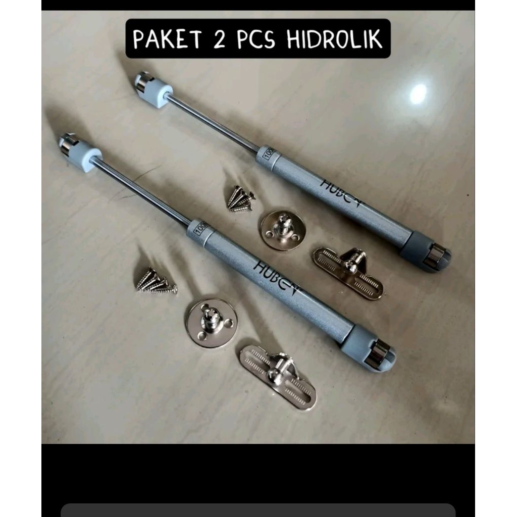 HUBEN Engsel Hidrolik /Gaspring Hidrolik / Gas Spring Lemari dan Jok Motor GS-100N Original HUBEN