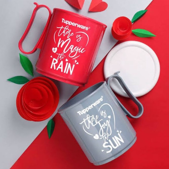 Tupperware Jumbo Mug Gelas Cangkir Plastik Besar Bisa Microwave