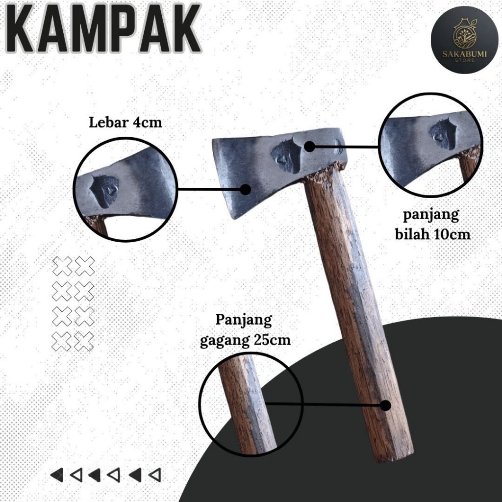 Kampak besi baja asli kampak mini