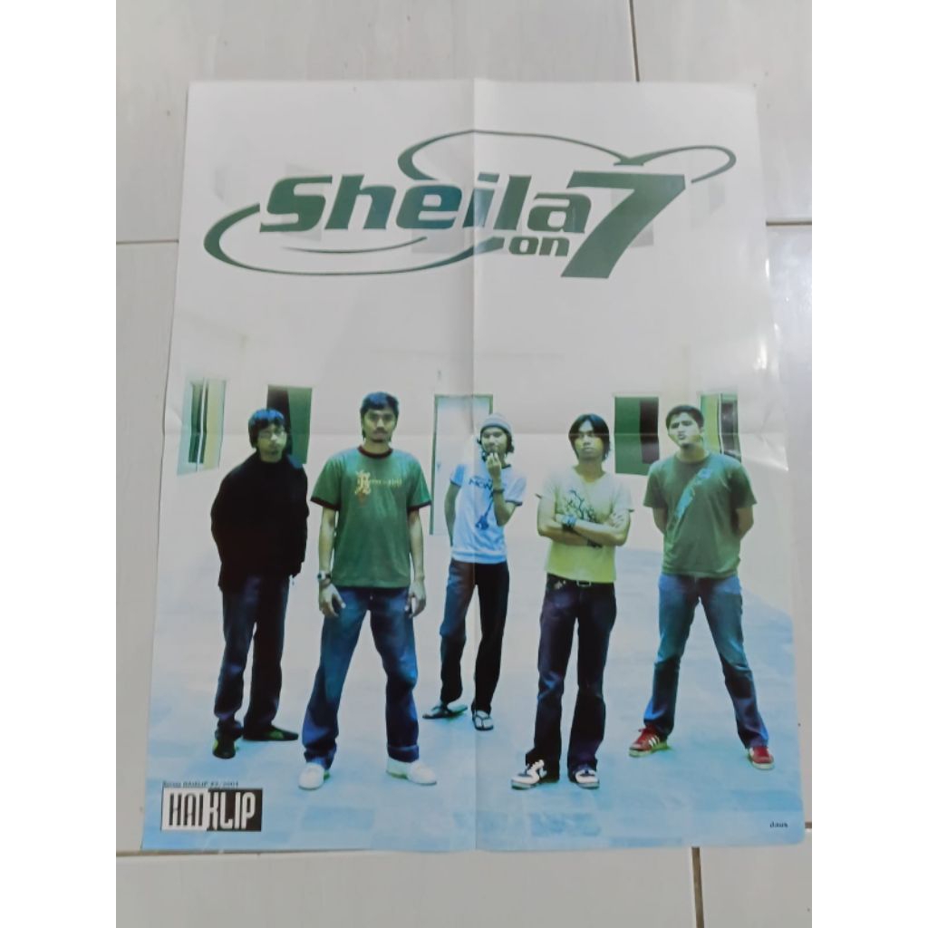 Poster Sheila On 7 Ukuran Besar (Dari Bonus Majalah Hai / Tanpa Majalah)