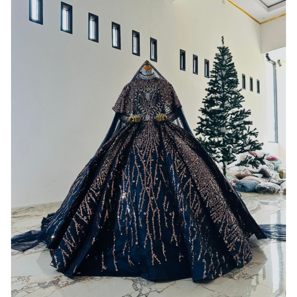 GAUN PENGANTIN MEWAH/BALL GOWN CRINOLINE/BALL GOWN PREMIUM