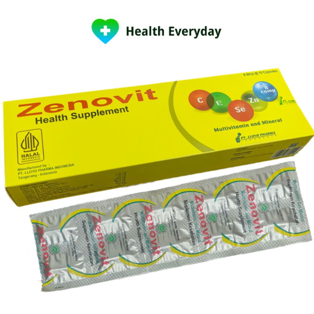ZENOVIT Multivitamin dan Mineral isi 60s/Dus - Suplemen Daya Tahan Tubuh