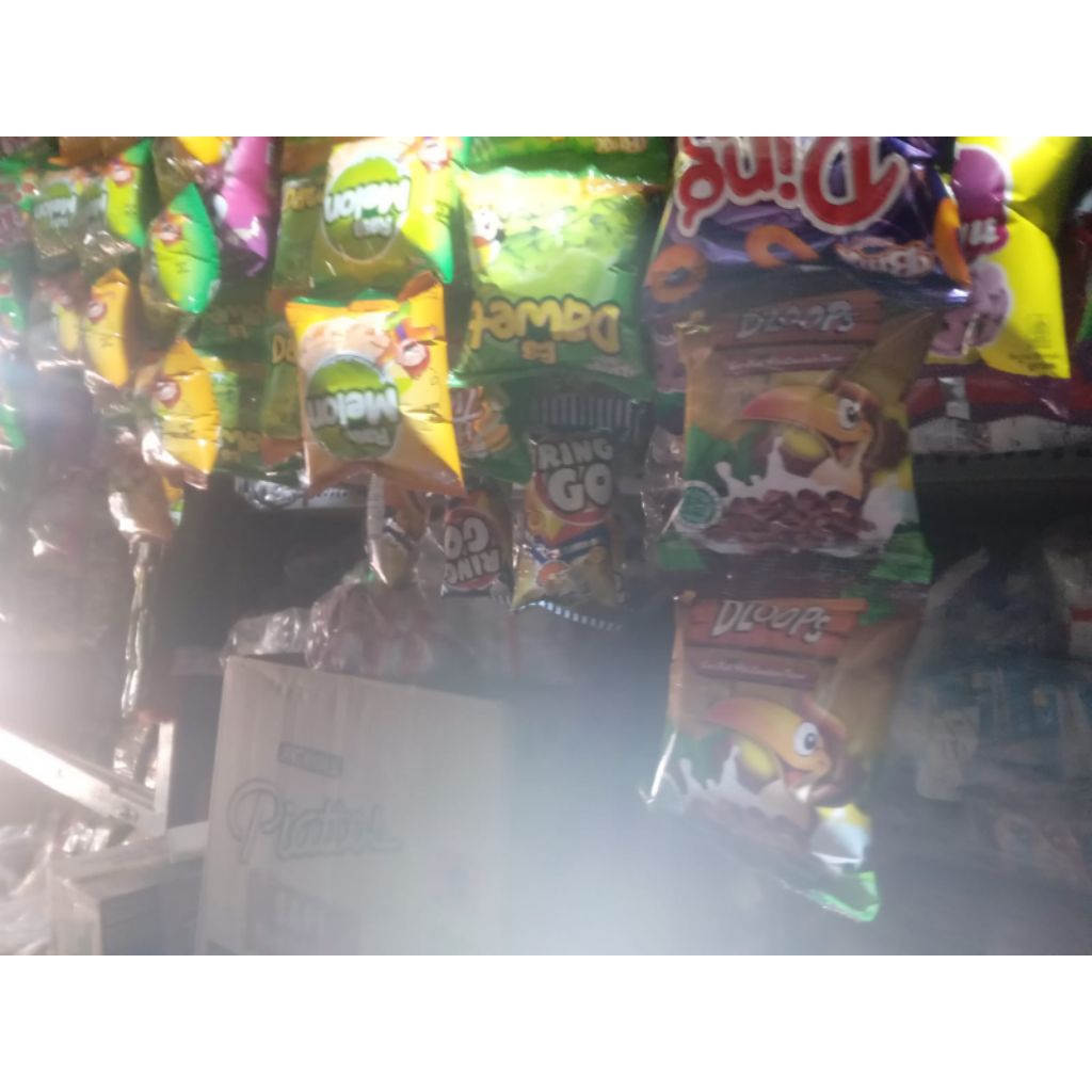 D'loops Corn Puff Snack 9g 1 Renceng Isi 10 Pcs