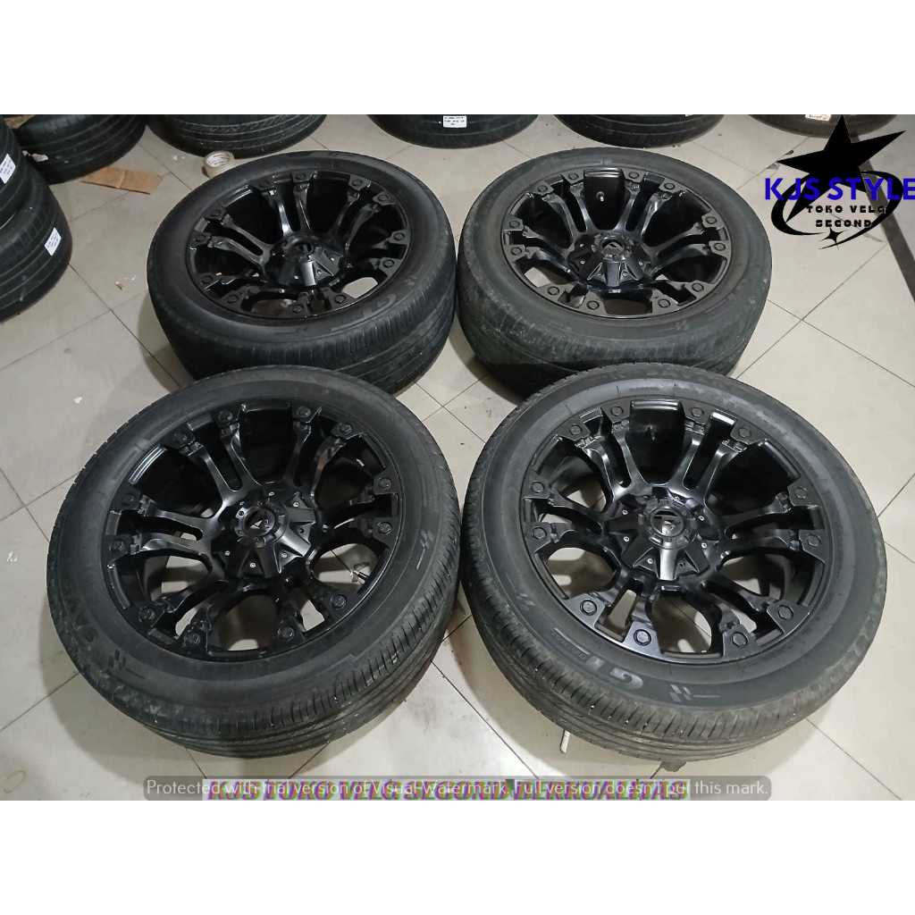 VELG RACING SECOND MODEL HSR LUMBIS RING 20 PCD 6X139.7 PNP FORTUNER TRITION HILUX DOBLE CABIN FORD 