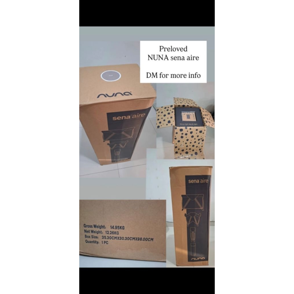 Nuna SENA Aire Playard - baby box Nuna Preloved - tempat tidur bayi second- babybox portable