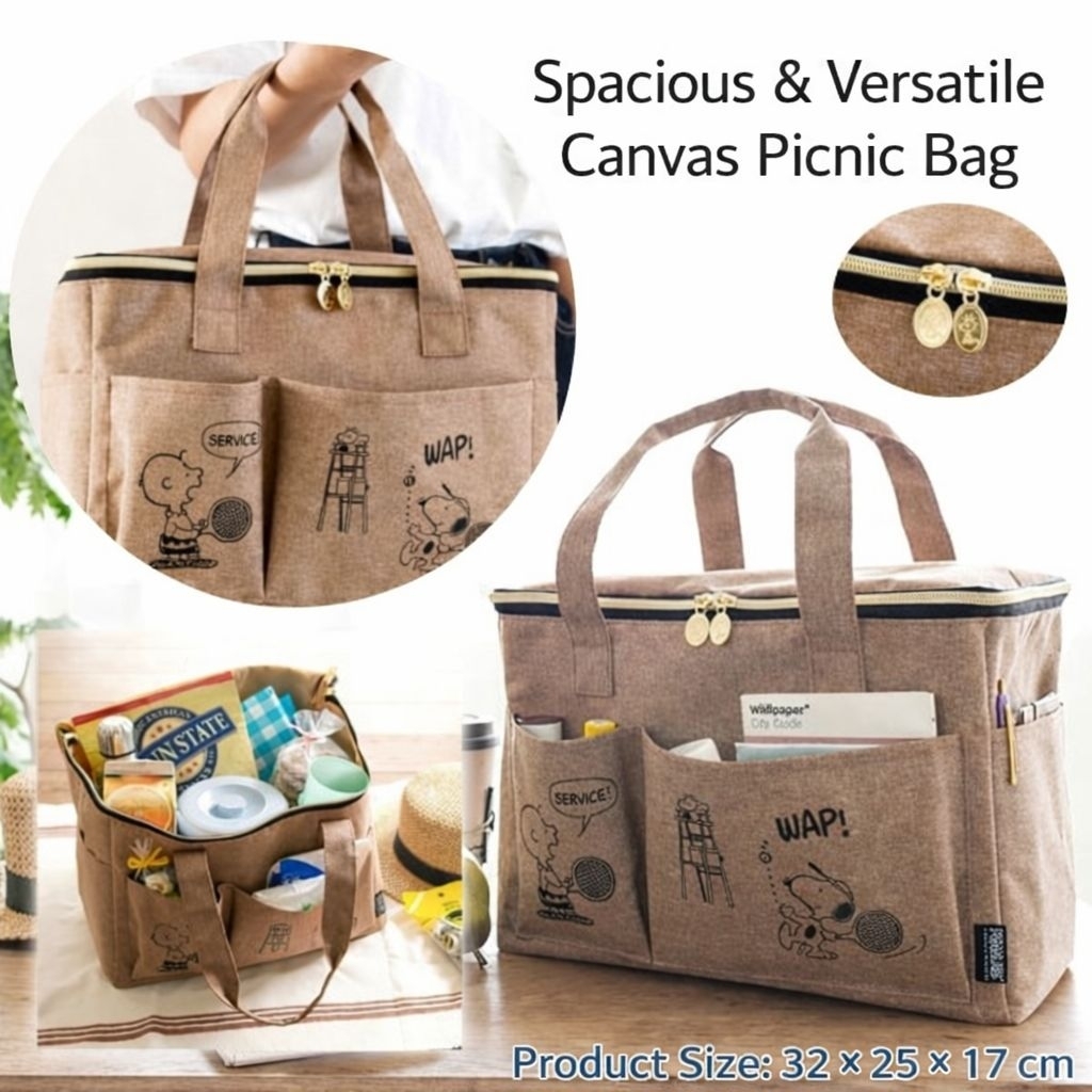 TAS TENTENG SNOOPY / TAS SNOOPY / TAS TRAVELLING SNOOPY / TAS SNOOPY IMPORT