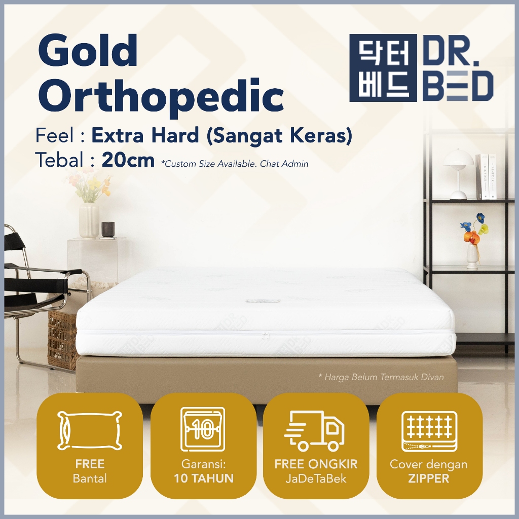 DR.BED - Kasur Gold Orthopedic 20 cm uk 90x200 - 200x200 cm