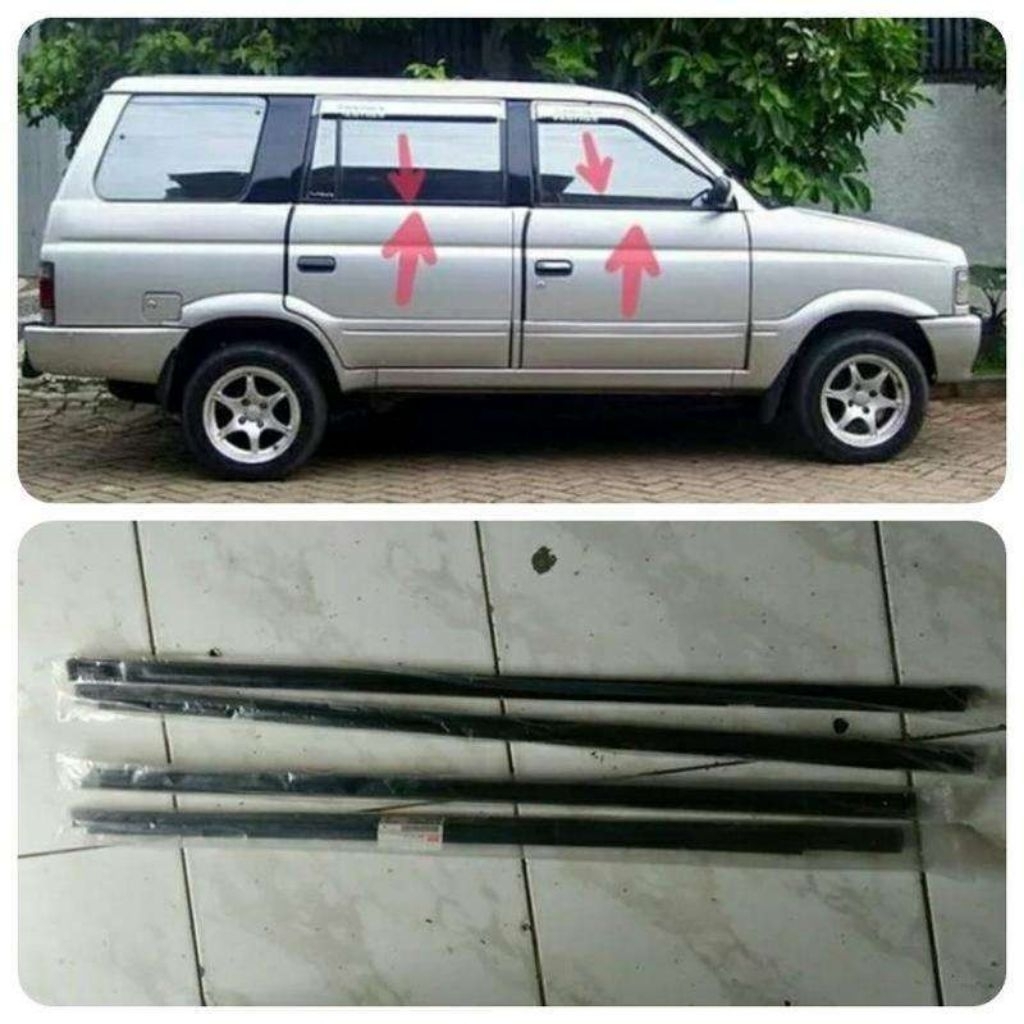 Karet Pelipit Kaca Luar ISUZU PANTHER KAPSUL/TOURING 1set 4pcs Original
