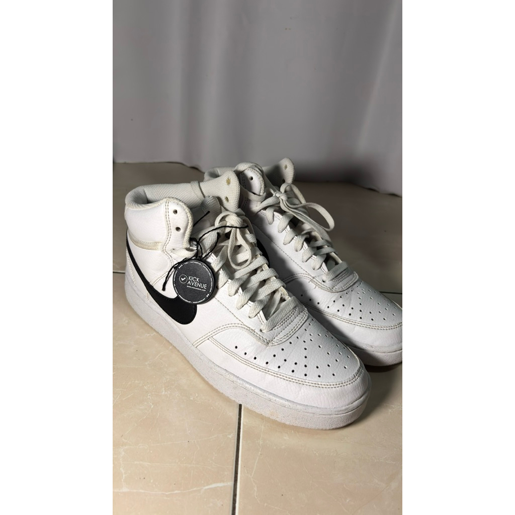 Sepatu Nike Court Vision MidNext White Black - EUR 42.5, US 9, 27cm