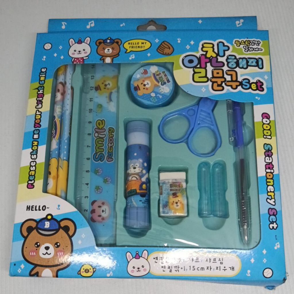 Set Alat Tulis Karakter Lucu - Gaya Korea