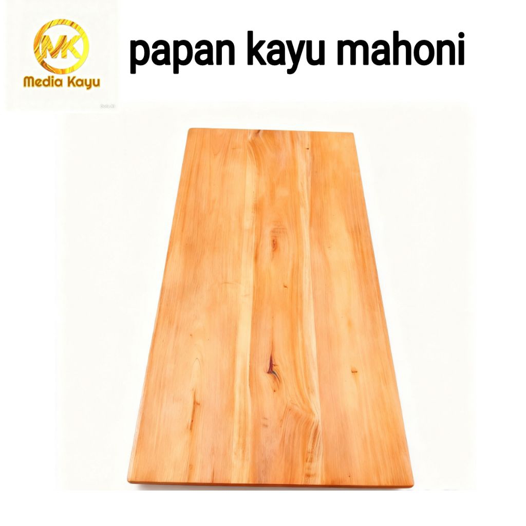 papan kayu bahan daun meja minimalis ambalan wooden board kayu mahoni 150x60x2cm