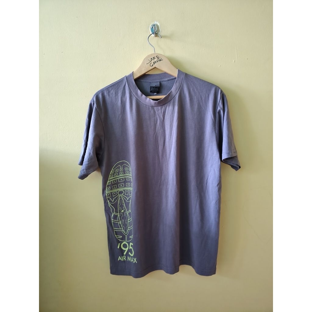 (Kaos Branded) Vintage Nike Men's "Air Max '95" Y2k Drifit Tee Malaysia Made