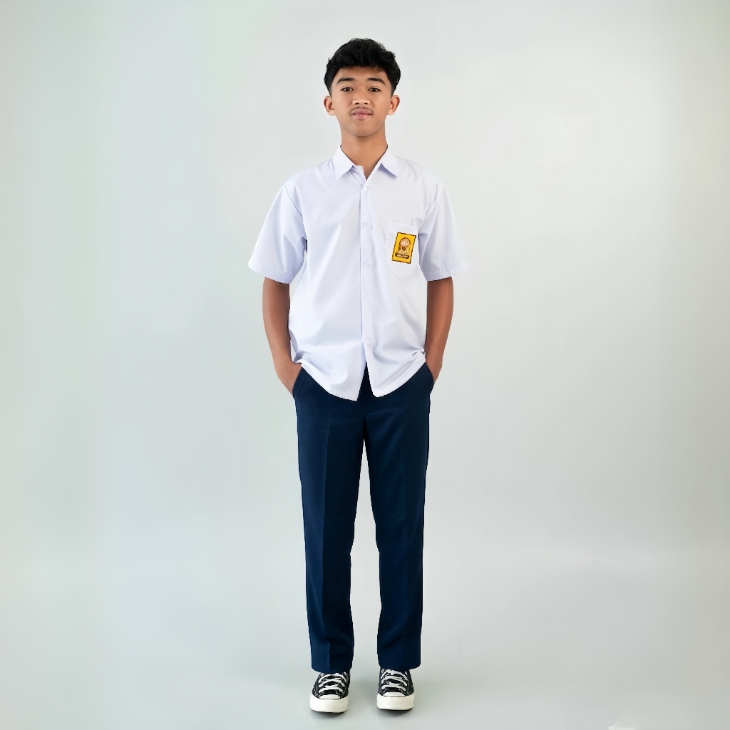 Celana Seragam SMP Laki Laki Panjang Slim Fit SMP - Seragam Legend