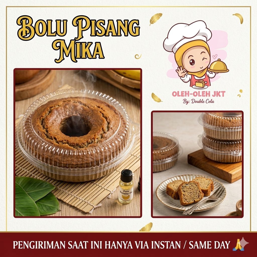 Bolu Pisang / Kue Bolu Pisang Double Cola / Kue Bolu Pisang Homemade