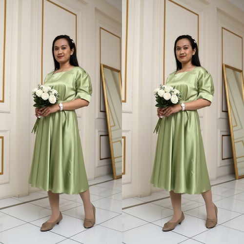 Dress Labora Satin Polos