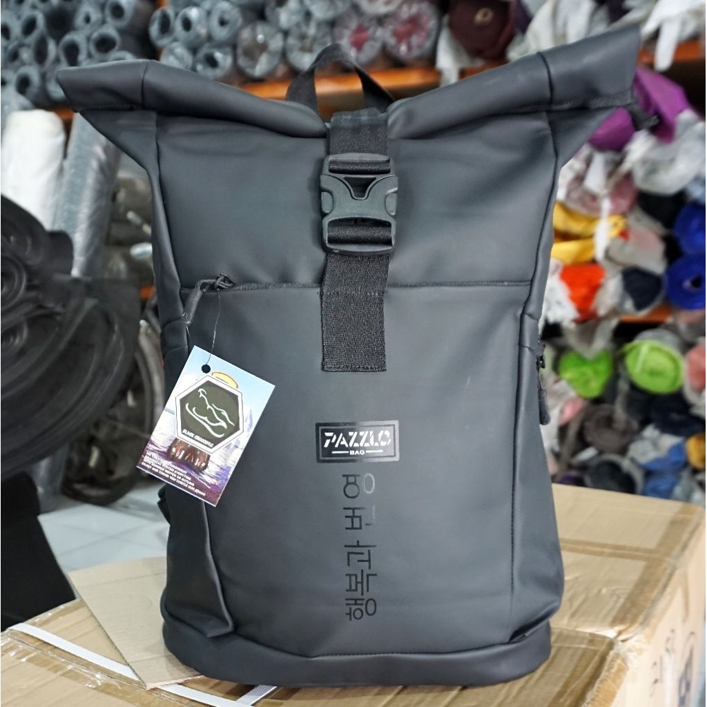 PZ LPT Ransel Sekolah Tas Laptop Kerja Premium Karet