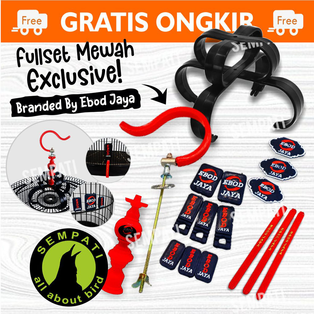 SEMPATI Mahkota Sangkar Kandang Burung Murai Ebod Jaya Fullset Aksesories Sangkar Murai Variasi Gant