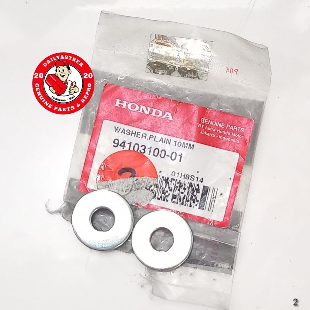 WASHER PLAIN 10MM RING BAUT DUDUKAN GANTUNGAN KNALPOT HONDA TIGER 2000 LAWAS LAMA ORIGINAL 94103-100