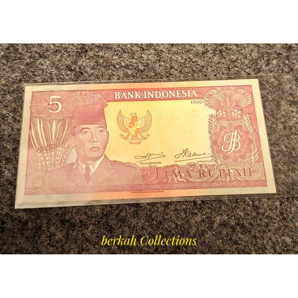 uang 5 rupiah seri sukarno 1960