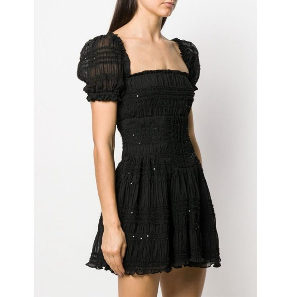 Self Portrait Original Black Mini Dress preloved